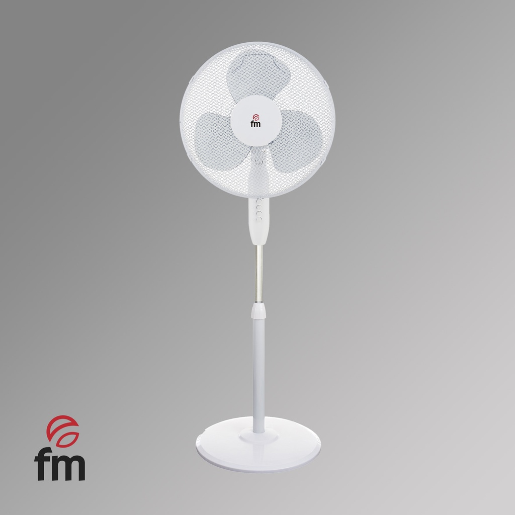 VENTILADOR DE PIE 45W 40 CM FACIL MONTAJE, FM CALEFACCION
