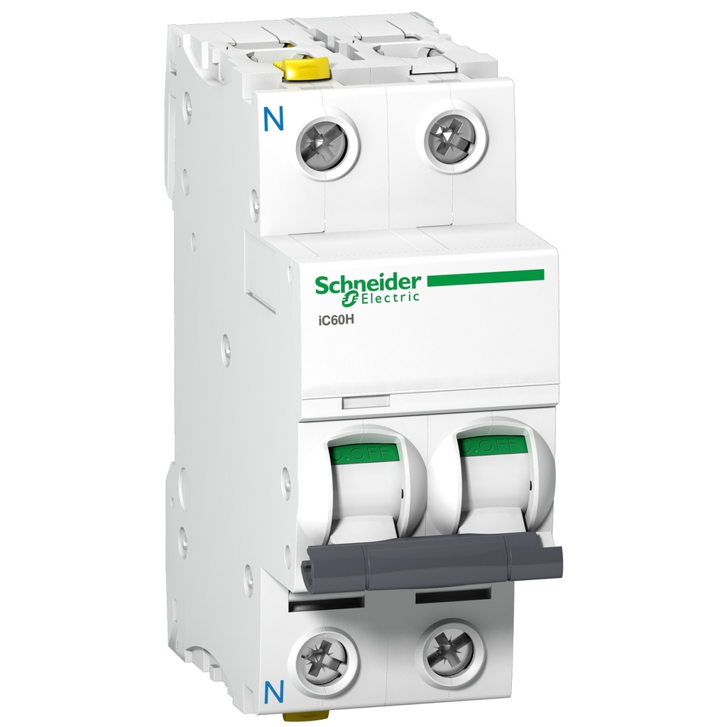 INTERRUPTOR AUTOMÁTICO MAGNOTÉRMICO ACTI9 IC60H 1P+N 20A C, SCHNEIDER ELECTRIC