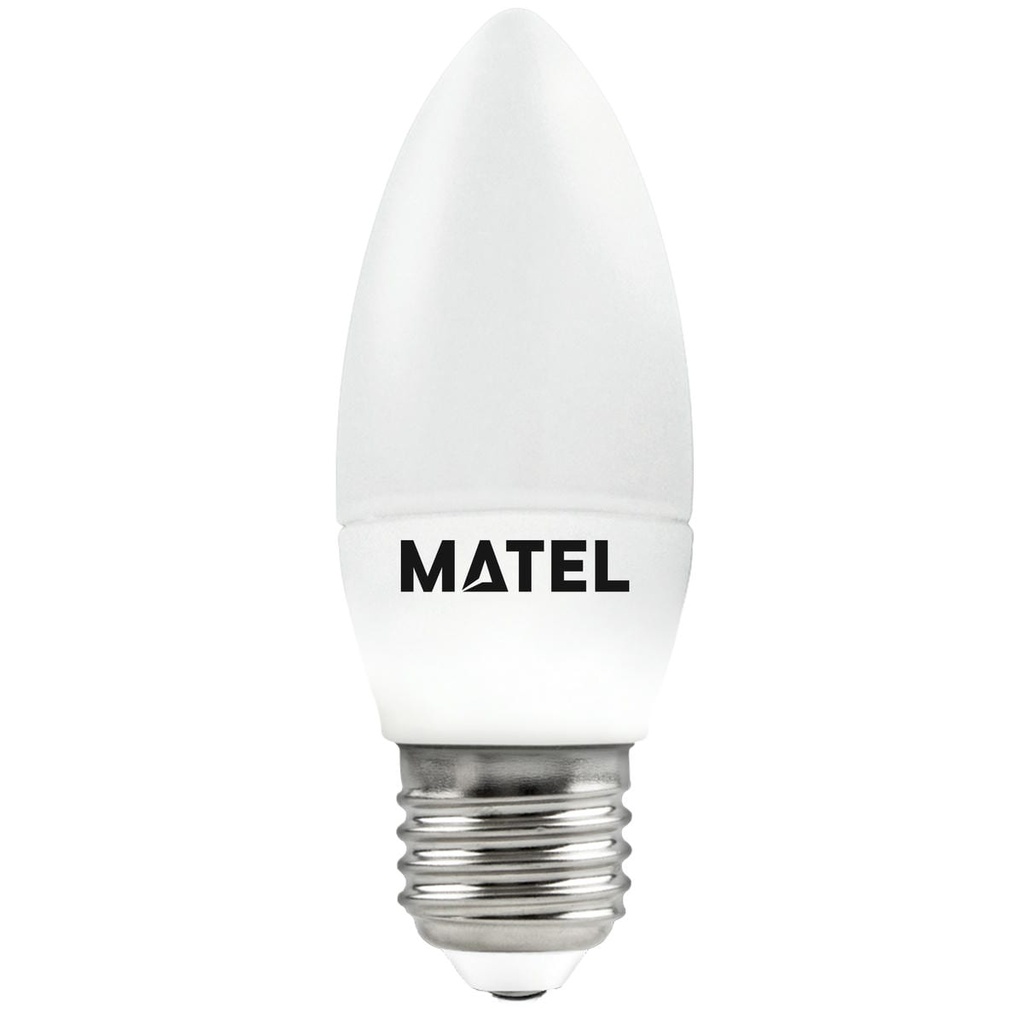 BOMBILLA LED VELA E27 8W 230V CALIDA/NEUTRA/FRIA, MATEL