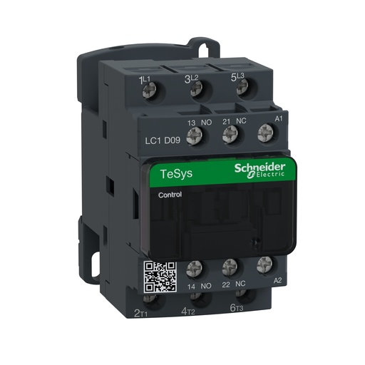 [LC1D09P7] CONTACTOR 9A 1 NA/1 NC 230V 50-60HZ, SCHNEIDER ELECTRIC