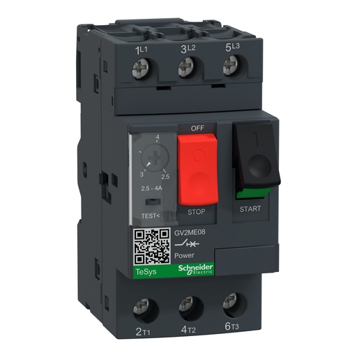 [GV2ME08] DISYUNTOR DE MOTOR MAGNETOTERMICO 2,5/4A - SCHNEIDER ELECTRIC
