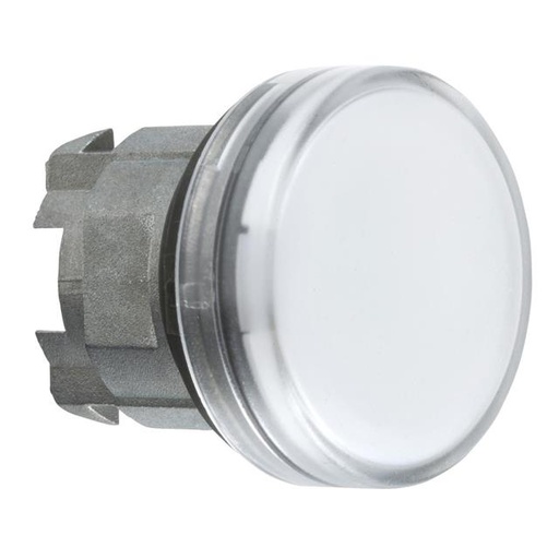 [ZB4BV013] CABEZA PILOTO LUMINOSO DIÁMETRO 22 REDONDA CON LENTE LISA BLANCO, SCHNEIDER ELECTRIC