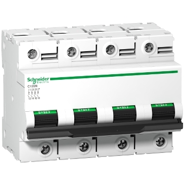 [A9N18372] INTERRUPTOR AUTOMÁTICO MAGNETOTÉRMICO C120N 4P 80A CURVA-C, SCHNEIDER ELECTRIC