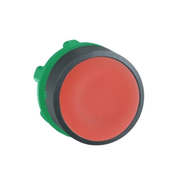 [ZB5AA4] CABEZA PULSADOR DIÁMETRO 22 RASANTE ROJO EMBELLECEDOR PLÁSTICO, SCHNEIDER ELECTRIC