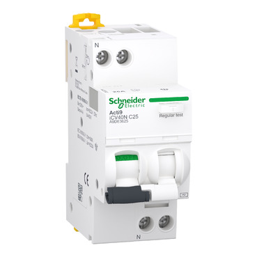 [A9DE3625] DISYUNTOR ACTI 9 ICV40N 1PN C 25A 30MA AC RCBO, SCHNEIDER ELECTRIC