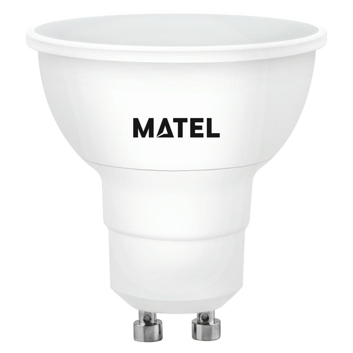 BOMBILLA LED DICROICA 120º REGULABLE ALUM.GU10 8W 230V, CÁLIDA/NEUTRA/FRIA, MATEL