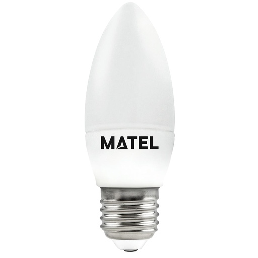 BOMBILLA LED VELA E27 8W 230V CALIDA/NEUTRA/FRIA, MATEL